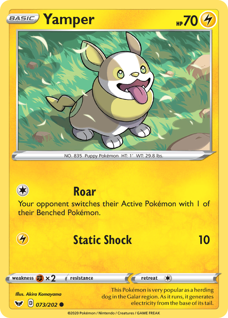 Yamper (073/202) [Sword & Shield: Base Set] | Mindsight Gaming