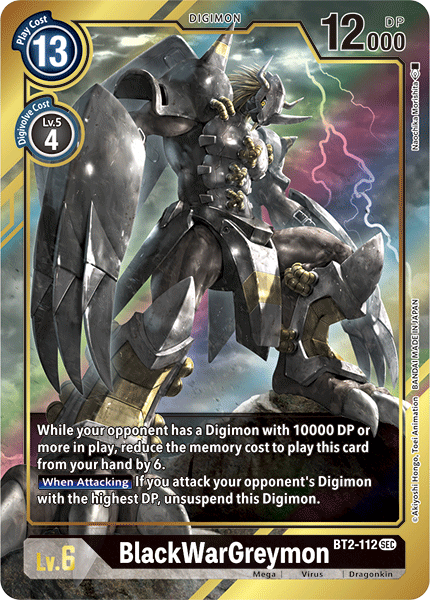 BlackWarGreymon [BT2-112] (Alternate Art) [Release Special Booster Ver.1.5] | Mindsight Gaming