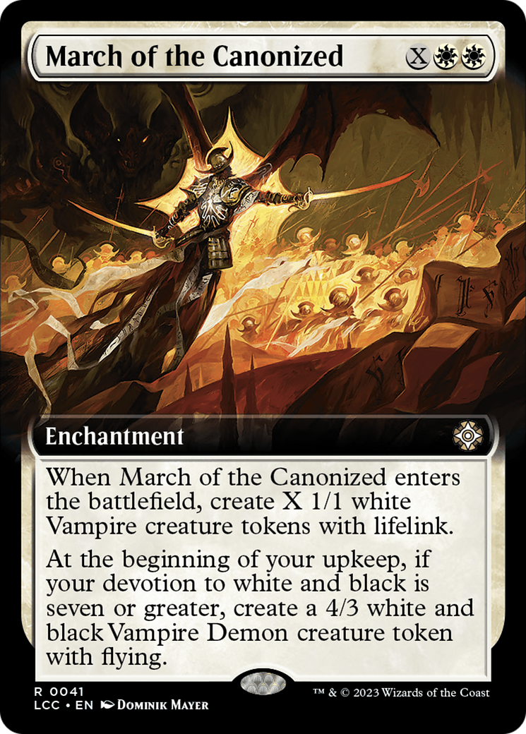 March of the Canonized (Extended Art) [The Lost Caverns of Ixalan Commander] | Mindsight Gaming