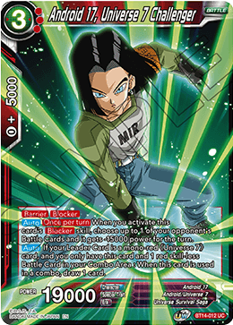 Android 17, Universe 7 Challenger (BT14-012) [Cross Spirits] | Mindsight Gaming