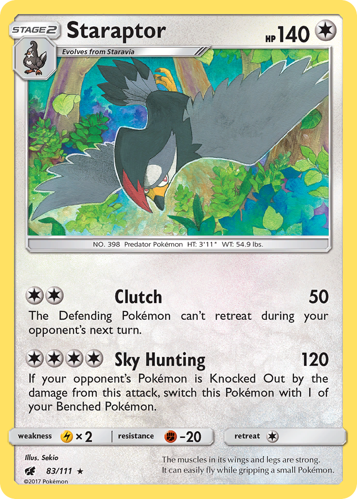 Staraptor (83/111) [Sun & Moon: Crimson Invasion] | Mindsight Gaming