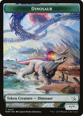 Treasure (20) // Dinosaur Double-Sided Token [March of the Machine Tokens] | Mindsight Gaming
