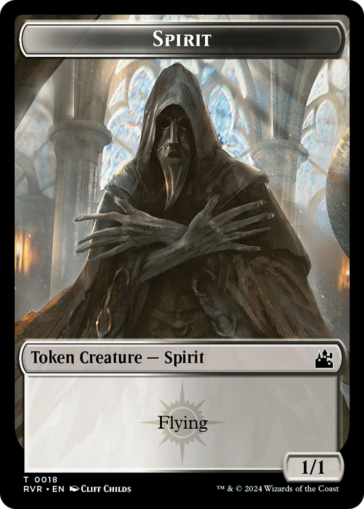 Spirit Token (0018) [Ravnica Remastered Tokens] | Mindsight Gaming