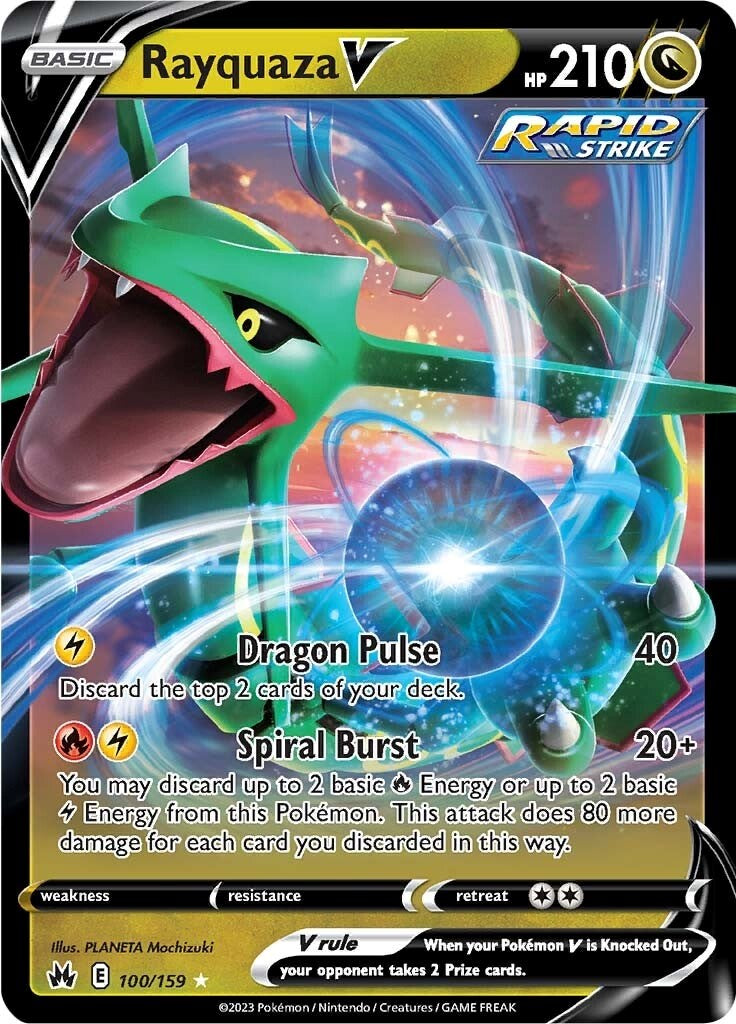 Rayquaza V (100/159) [Sword & Shield: Crown Zenith] | Mindsight Gaming