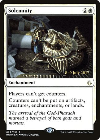 Solemnity [Hour of Devastation Promos] | Mindsight Gaming