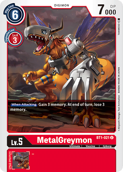 MetalGreymon [BT1-021] [Release Special Booster Ver.1.0] | Mindsight Gaming