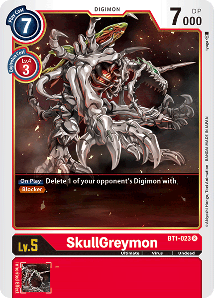 SkullGreymon [BT1-023] [Release Special Booster Ver.1.0] | Mindsight Gaming