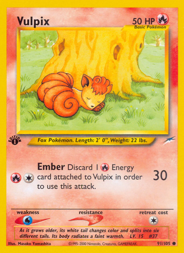 Vulpix (91/105) [Neo Destiny 1st Edition] | Mindsight Gaming