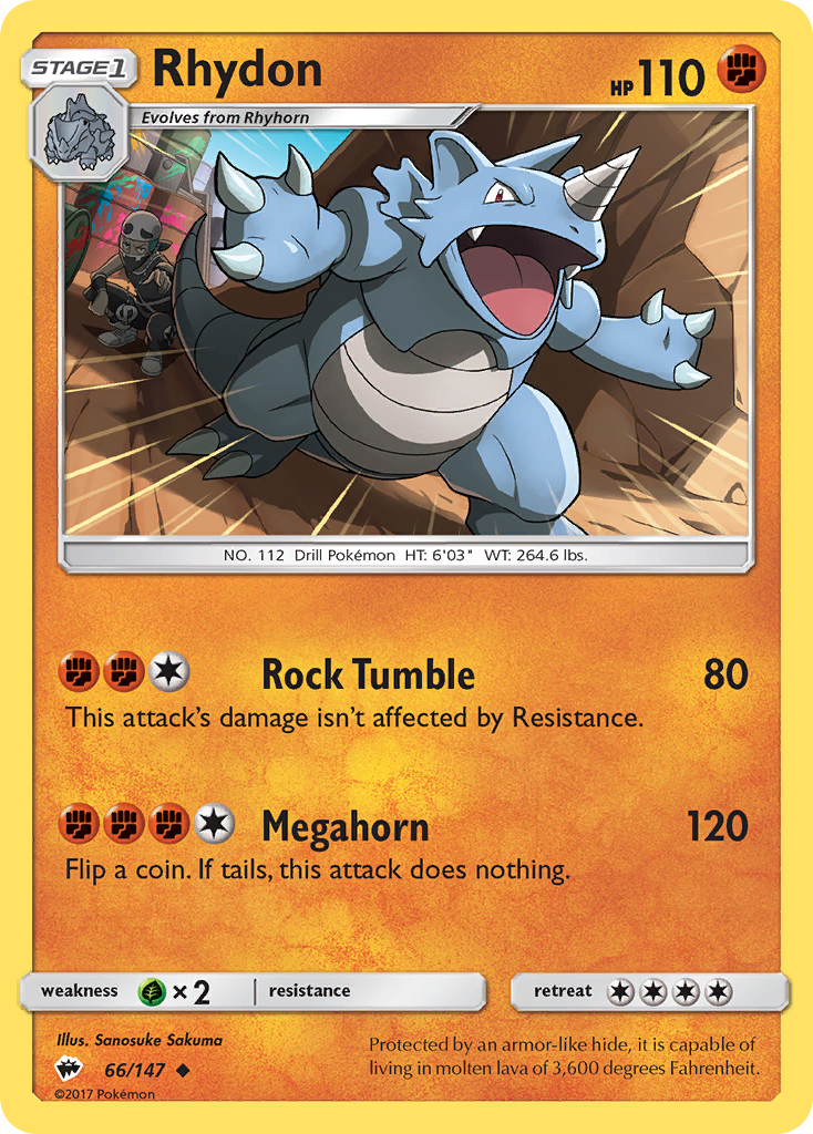 Rhydon (66/147) [Sun & Moon: Burning Shadows] | Mindsight Gaming