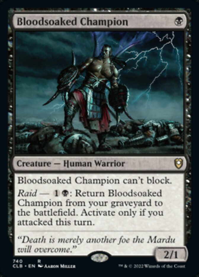 Bloodsoaked Champion [Commander Legends: Battle for Baldur's Gate] | Mindsight Gaming