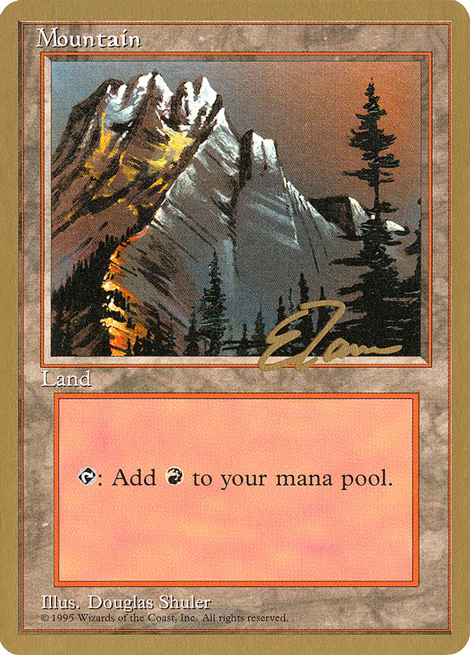 Mountain (et373) (Eric Tam) [Pro Tour Collector Set] | Mindsight Gaming