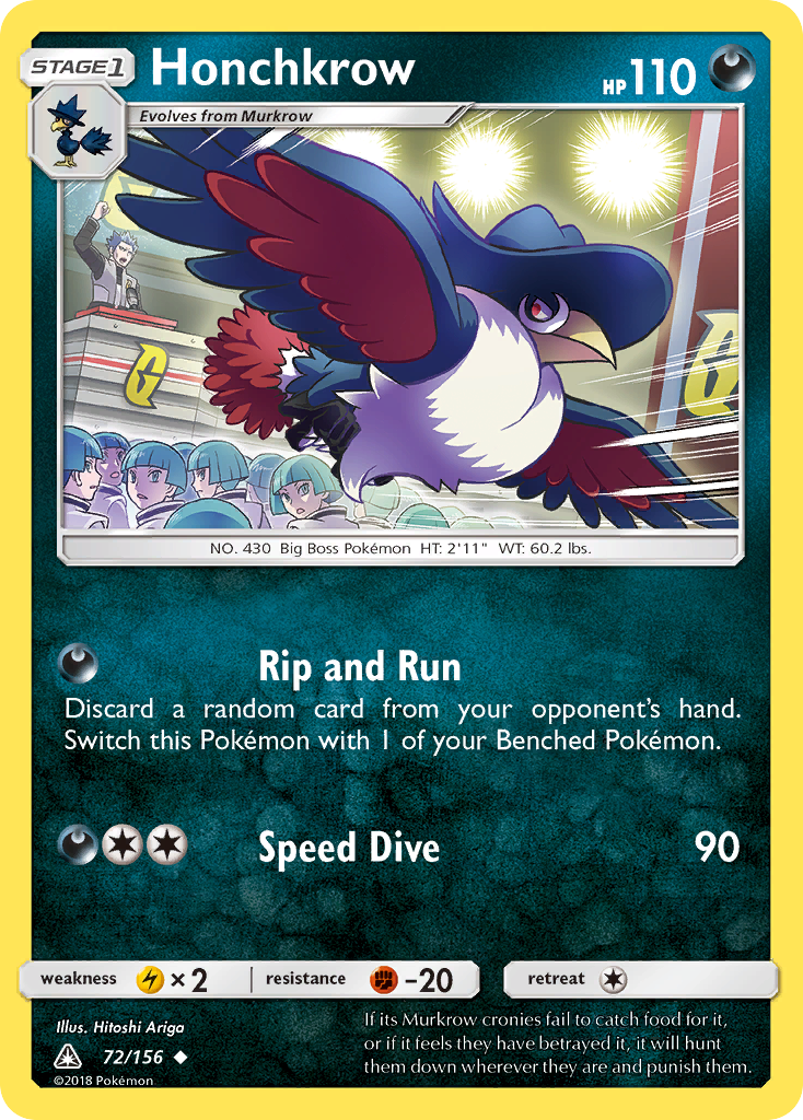 Honchkrow (72/156) [Sun & Moon: Ultra Prism] | Mindsight Gaming