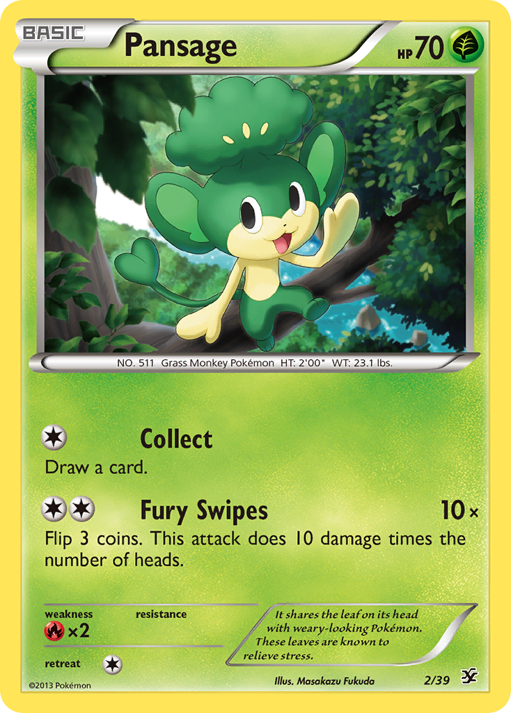 Pansage (2/39) [XY: Kalos Starter Set] | Mindsight Gaming