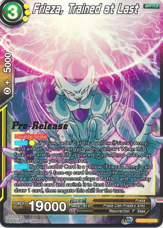 Frieza, Trained at Last (BT12-101) [Vicious Rejuvenation Prerelease Promos] | Mindsight Gaming