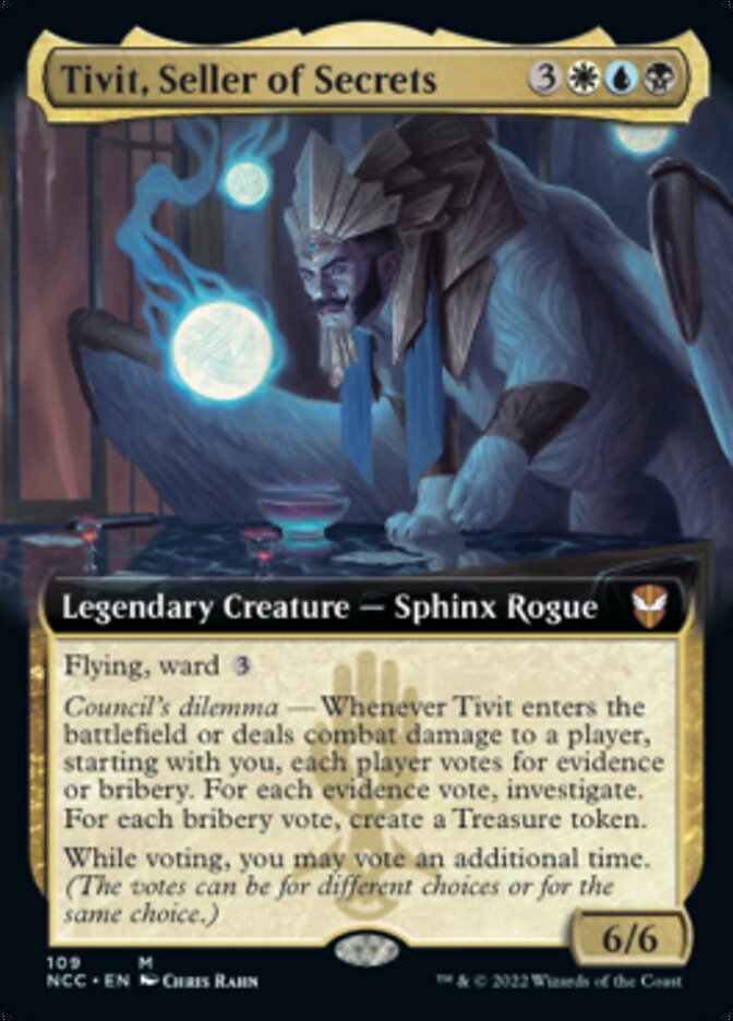 Tivit, Seller of Secrets (Extended Art) [Streets of New Capenna Commander] | Mindsight Gaming