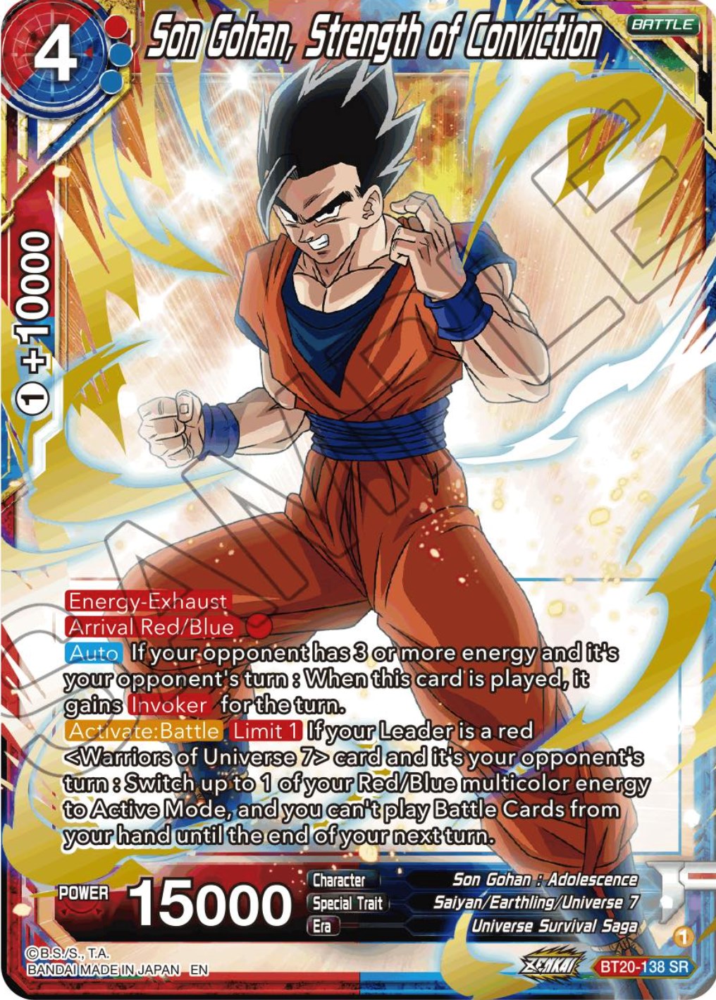 Son Gohan, Strength of Conviction (BT20-138) [Power Absorbed] | Mindsight Gaming
