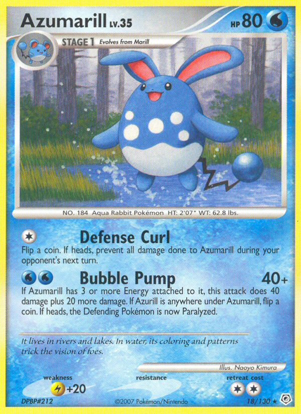 Azumarill (18/130) [Diamond & Pearl: Base Set] | Mindsight Gaming