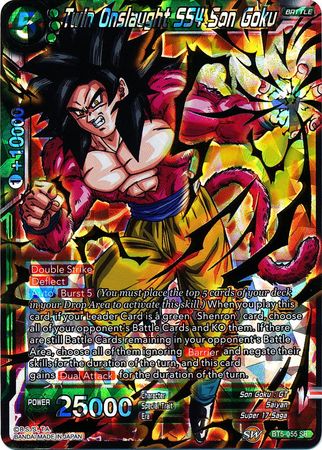 Twin Onslaught SS4 Son Goku (BT5-055) [Miraculous Revival] | Mindsight Gaming