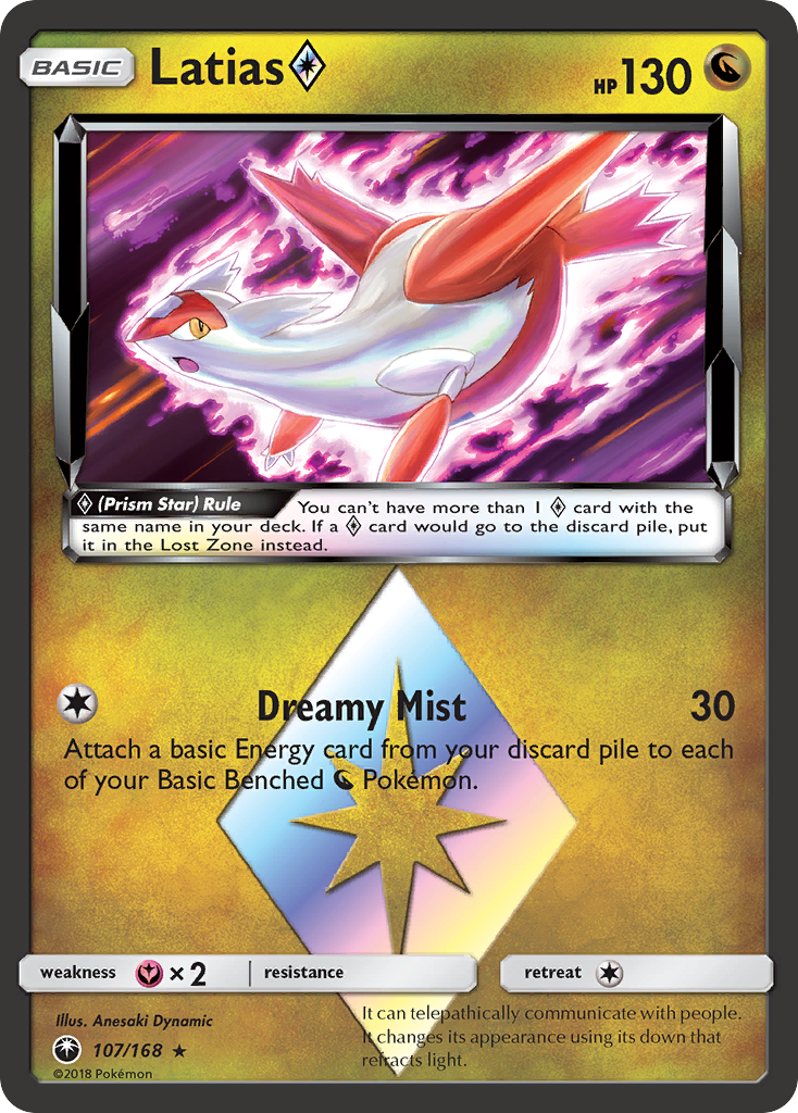 Latias (107/168) (Prism Star) [Sun & Moon: Celestial Storm] | Mindsight Gaming