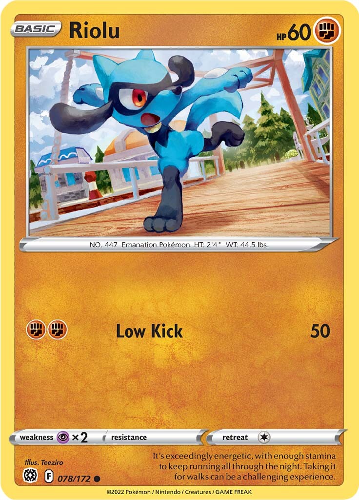 Riolu (078/172) [Sword & Shield: Brilliant Stars] | Mindsight Gaming