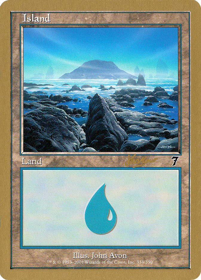 Island (shh334) (Sim Han How) [World Championship Decks 2002] | Mindsight Gaming