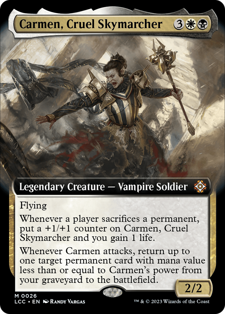 Carmen, Cruel Skymarcher (Extended Art) [The Lost Caverns of Ixalan Commander] | Mindsight Gaming