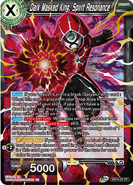 Dark Masked King, Spirit Resonance (Starter Deck - Darkness Reborn) (SD16-02) [Cross Spirits] | Mindsight Gaming