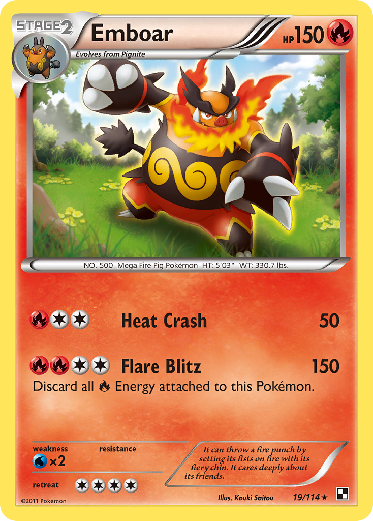 Emboar (19/114) [Black & White: Base Set] | Mindsight Gaming