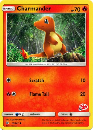 Charmander (18/147) (Charizard Stamp #56) [Battle Academy 2020] | Mindsight Gaming