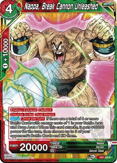 Nappa, Break Cannon Unleashed (EB1-58) [Battle Evolution Booster] | Mindsight Gaming