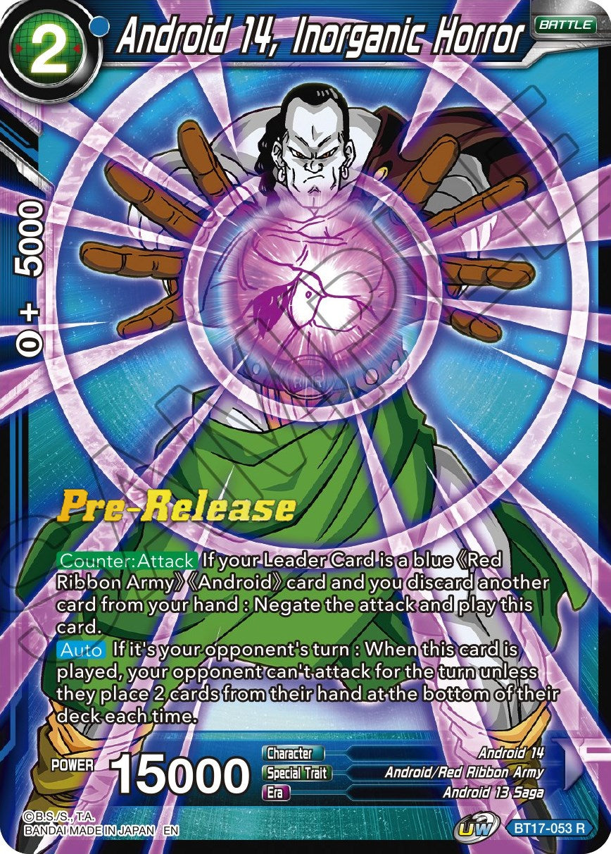 Android 14, Inorganic Horror (BT17-053) [Ultimate Squad Prerelease Promos] | Mindsight Gaming