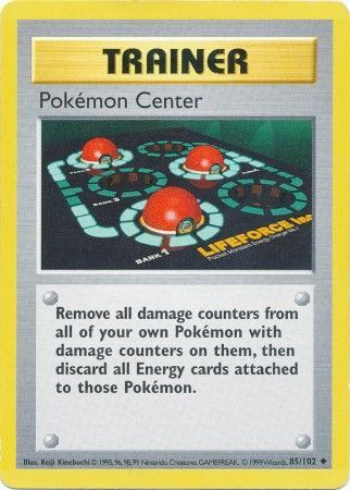 Pokemon Center (85/102) [Base Set Shadowless Unlimited] | Mindsight Gaming