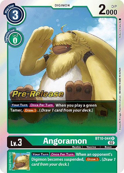 Angoramon [BT10-044] [Xros Encounter Pre-Release Cards] | Mindsight Gaming