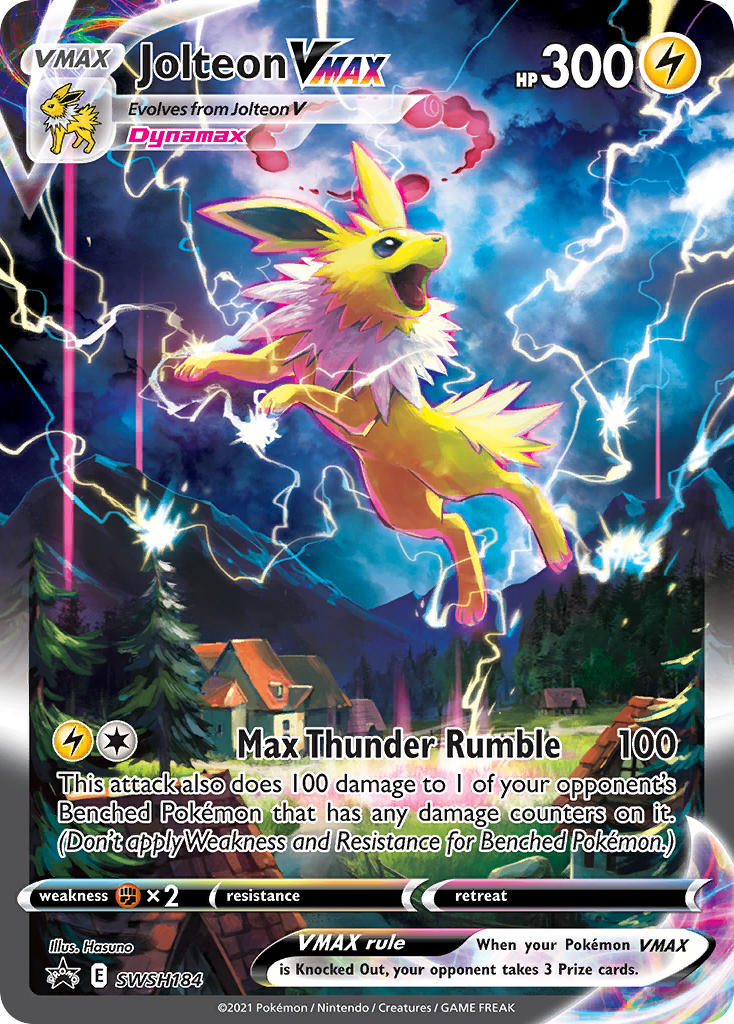 Jolteon VMAX (SWSH184) (Jumbo Card) [Sword & Shield: Black Star Promos] | Mindsight Gaming