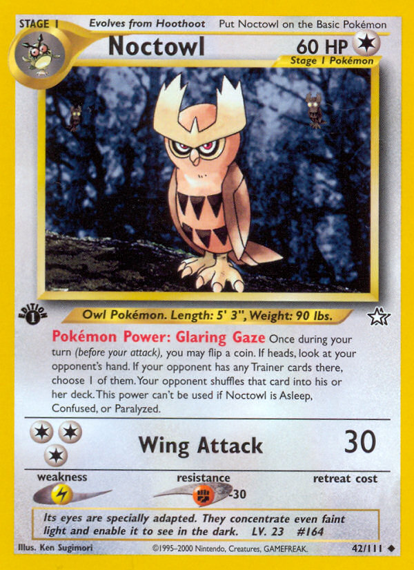 Noctowl (42/111) [Neo Genesis 1st Edition] | Mindsight Gaming