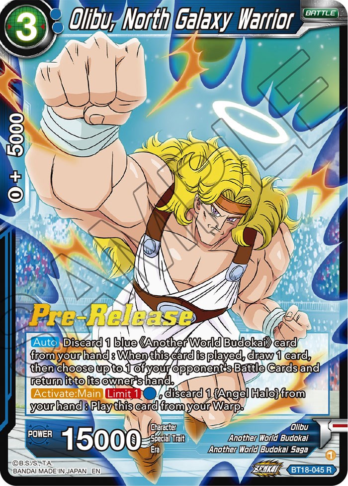 Olibu, North Galaxy Warrior (BT18-045) [Dawn of the Z-Legends Prerelease Promos] | Mindsight Gaming