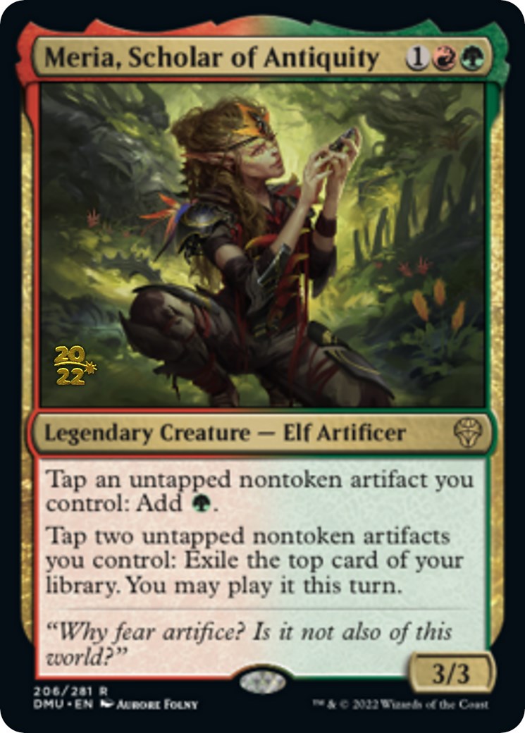 Meria, Scholar of Antiquity [Dominaria United Prerelease Promos] | Mindsight Gaming