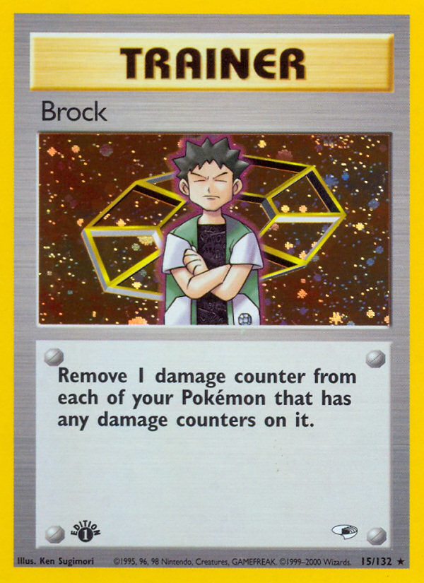 Brock (15/132) [Gym Heroes 1st Edition] | Mindsight Gaming