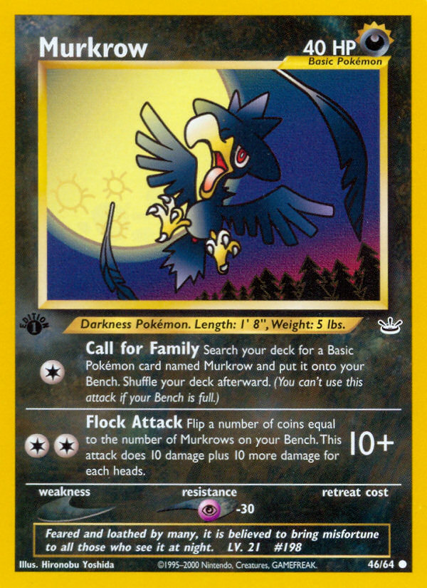 Murkrow (46/64) [Neo Revelation 1st Edition] | Mindsight Gaming