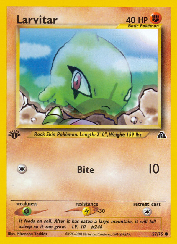 Larvitar (57/75) [Neo Discovery 1st Edition] | Mindsight Gaming