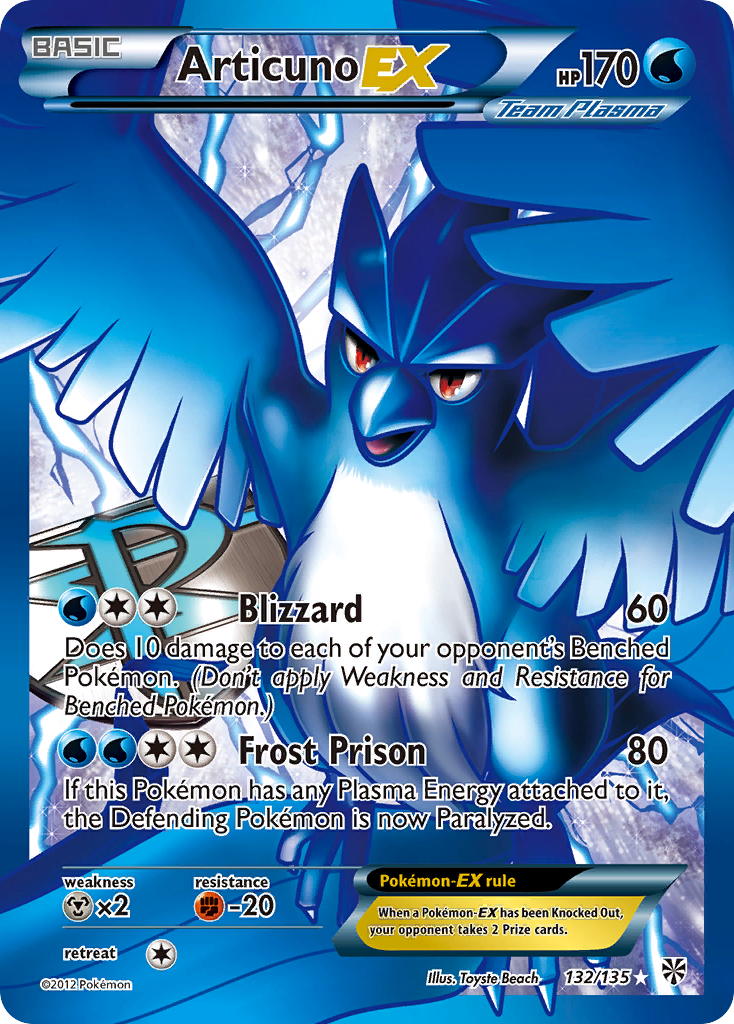 Articuno EX (132/135) [Black & White: Plasma Storm] | Mindsight Gaming