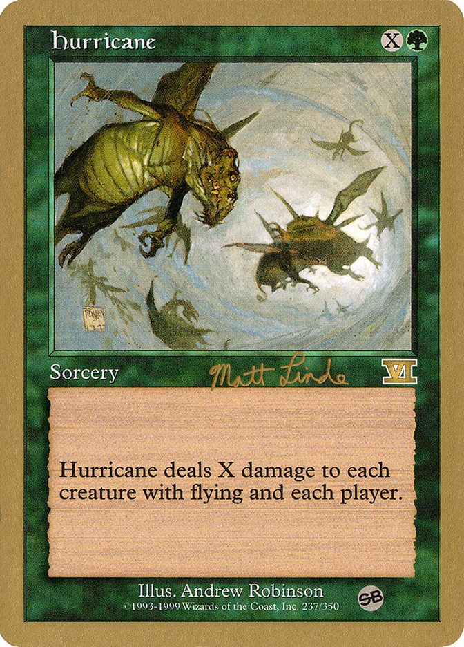 Hurricane (Matt Linde) (SB) [World Championship Decks 1999] | Mindsight Gaming