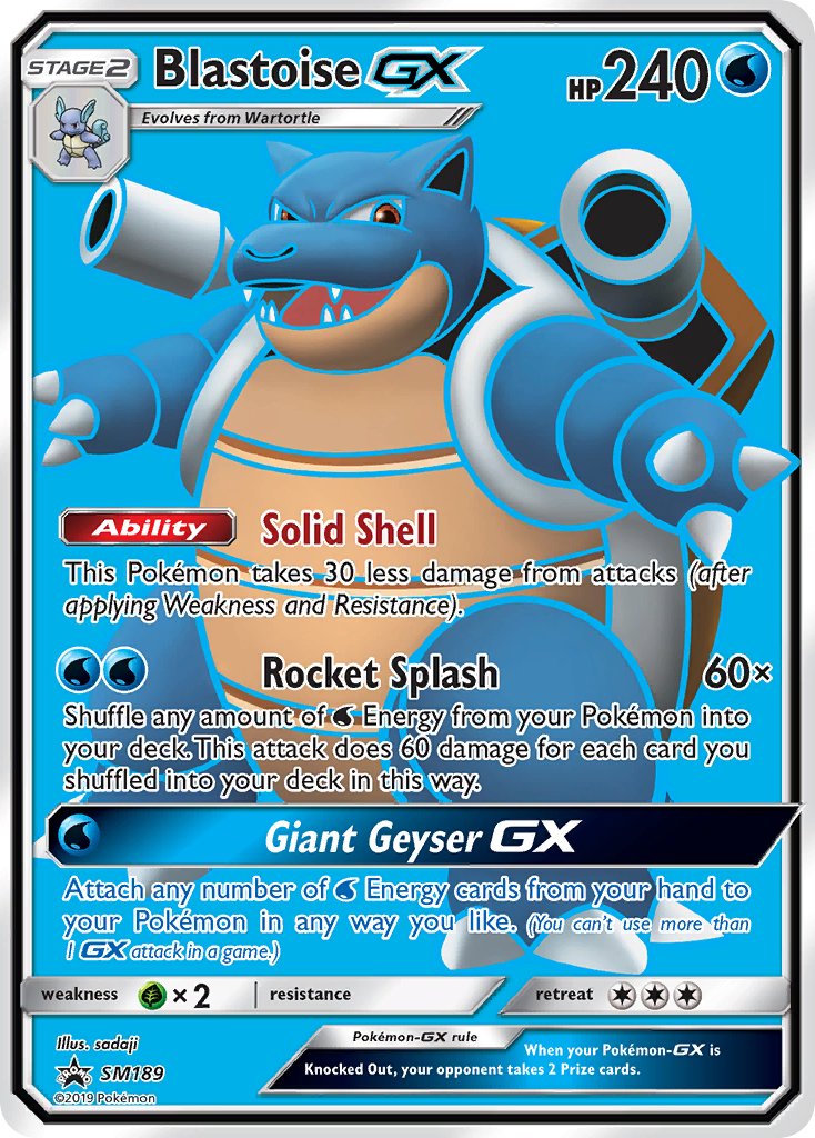 Blastoise GX (SM189) [Sun & Moon: Black Star Promos] | Mindsight Gaming