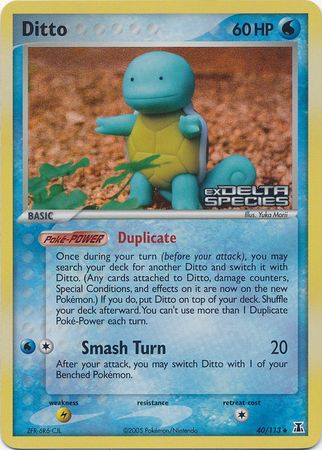 Ditto (40/113) (Stamped) [EX: Delta Species] | Mindsight Gaming