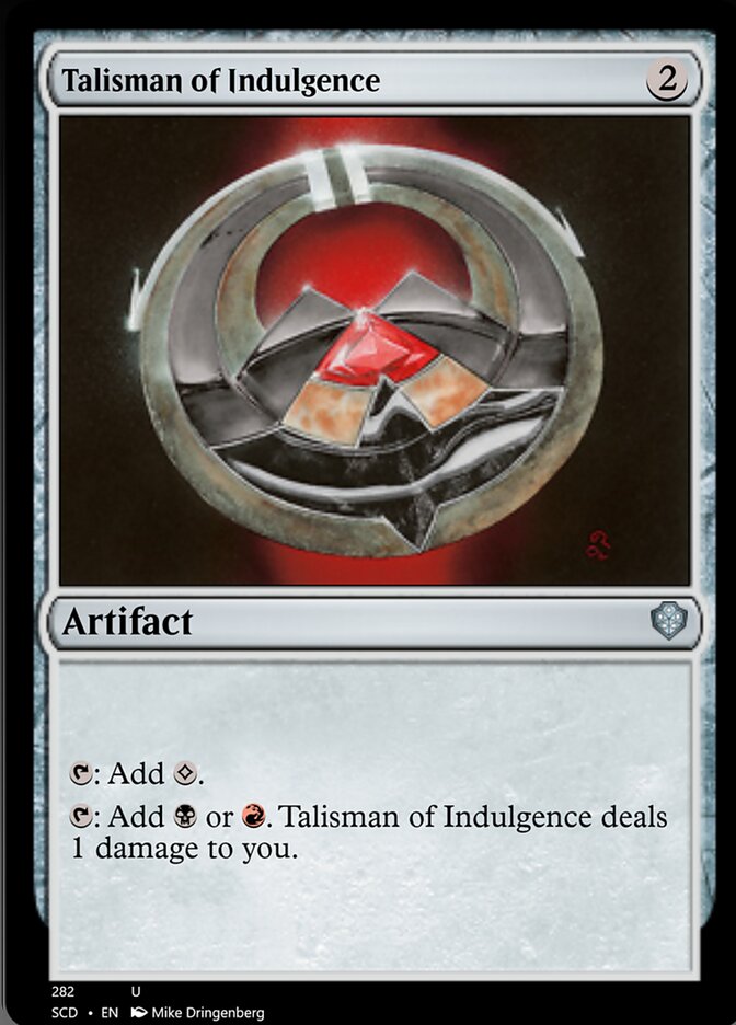 Talisman of Indulgence [Starter Commander Decks] | Mindsight Gaming