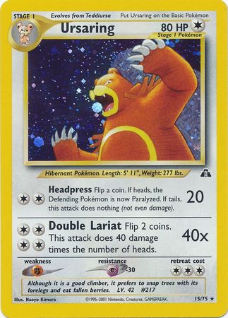 Ursaring (15/75) [Neo Discovery Unlimited] | Mindsight Gaming