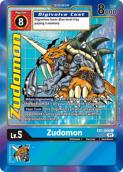 Zudomon [EX1-018] (Alternate Art) [Classic Collection] | Mindsight Gaming