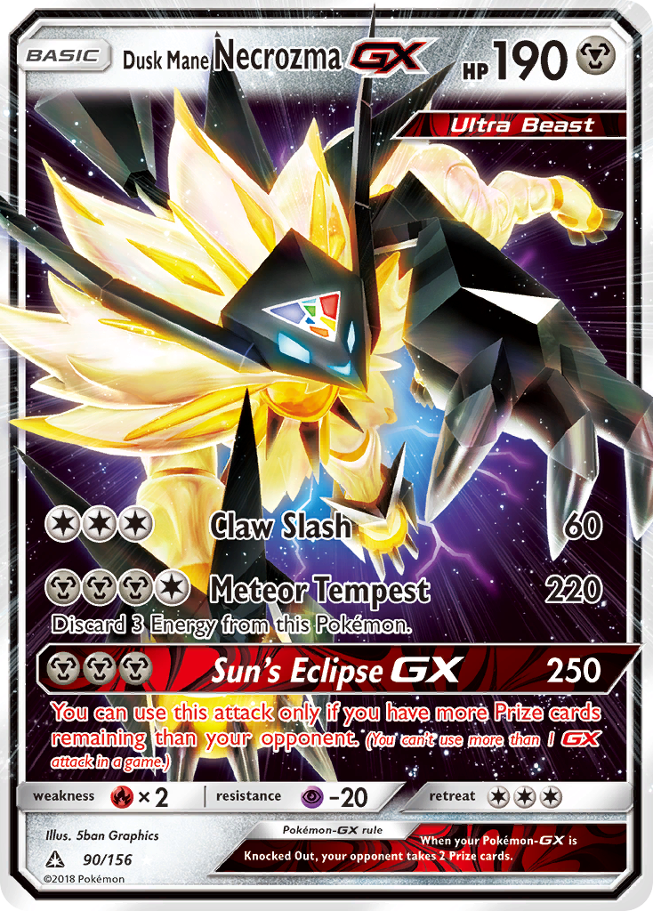 Dusk Mane Necrozma GX (90/156) [Sun & Moon: Ultra Prism] | Mindsight Gaming