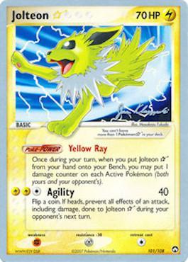 Jolteon Star (101/108) (Psychic Lock - Jason Klaczynski) [World Championships 2008] | Mindsight Gaming