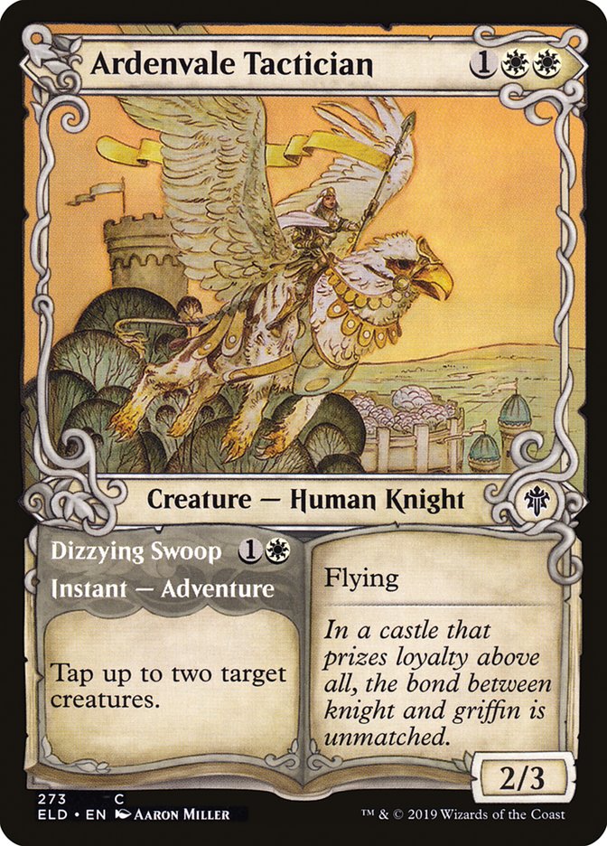 Ardenvale Tactician // Dizzying Swoop (Showcase) [Throne of Eldraine] | Mindsight Gaming